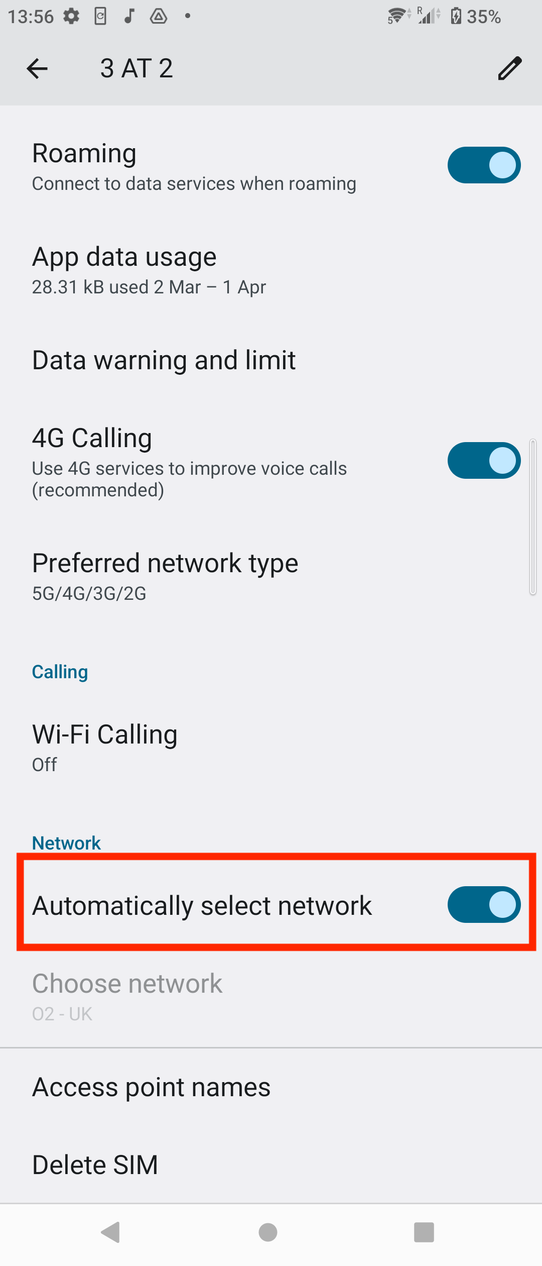 Manual Network Selection on a Sony Device – tripsim by SYD | Help